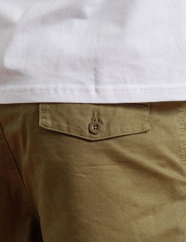 Chad Elastic Waist Relaxed Short - Fatigue