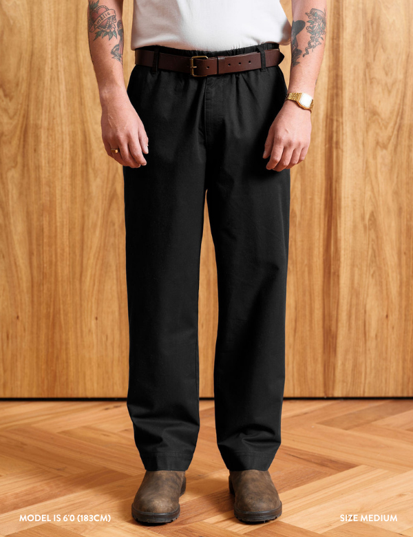 Chad Straight Leg Pant - Black