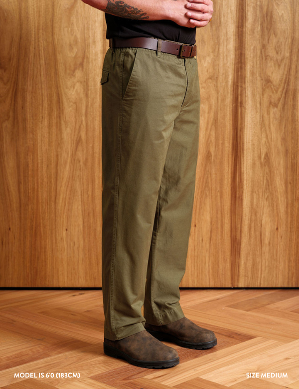 Chad Straight Leg Pant - Fatigue