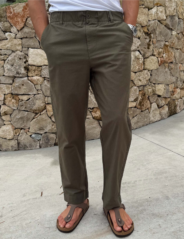 Chad Straight Leg Pant - Fatigue