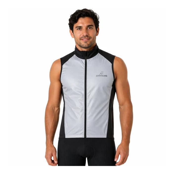 Chaqueta Sin Mangas Cycling Stretch Reflectante Swift Hombre