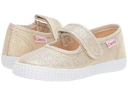 Cienta Shimmer Gold Mary Jane