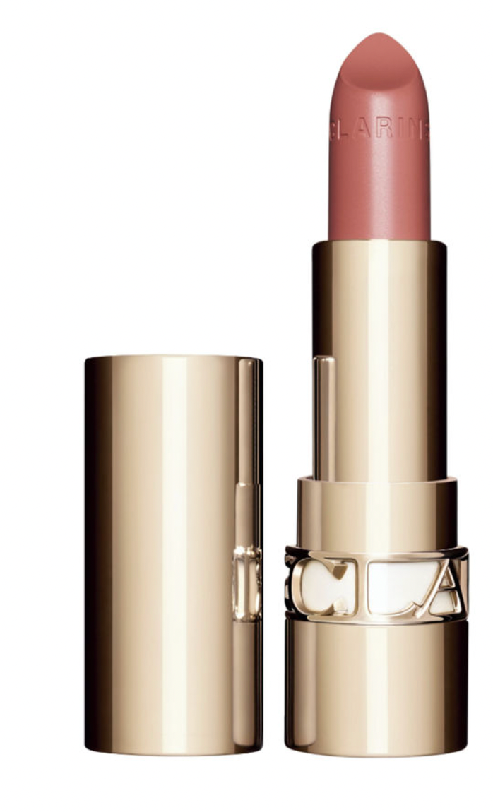 Clarins Joli Rouge lipstick in various shades, new in box, featuring sleek packaging and vibrant color options.