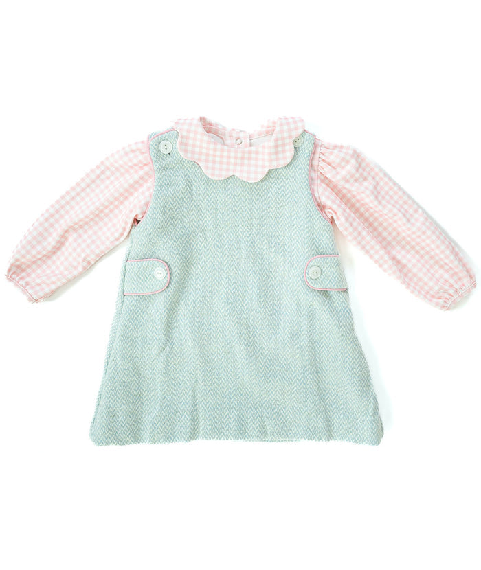 Classic Green and Pink Dress ONLY