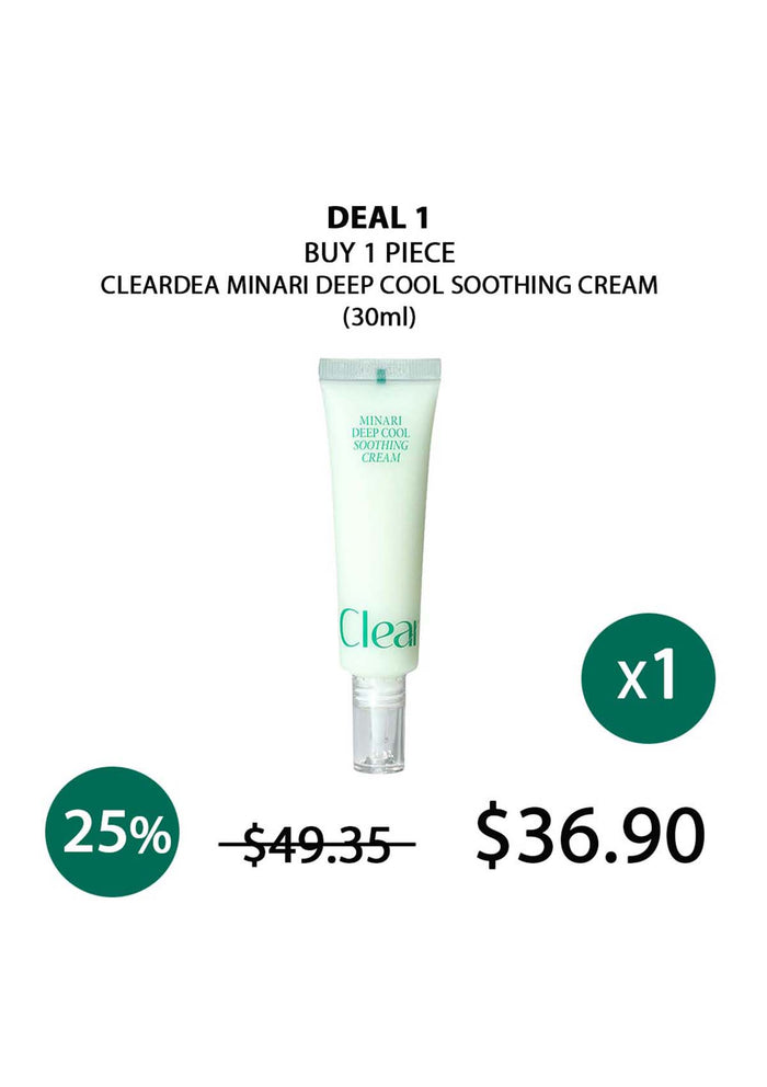 (BUY 1) CLEARDEA MINARI SOOTHING CREAM