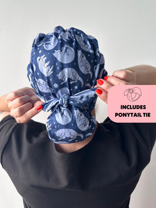 CloudCaps Scrub Cap | Cat Nap