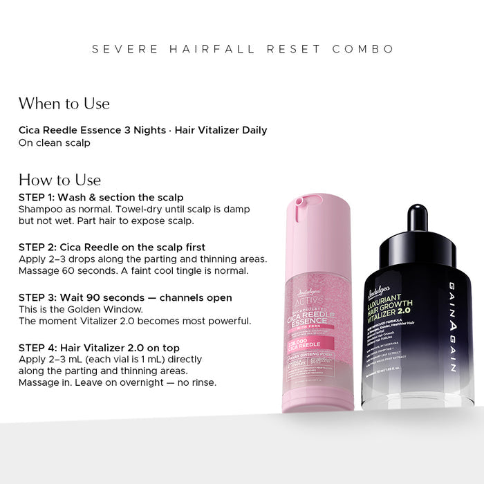 Combo: Encapsulated Cica Reedle Essence + Hair Vitalizer 2.0