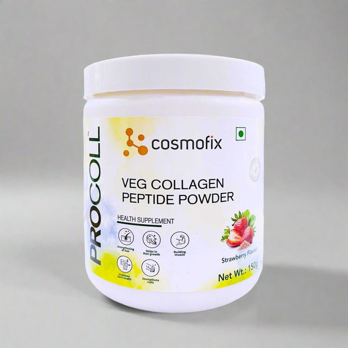 Cosmofix Procoll Veg Collagen Peptide Powder - Strawberry Flavour