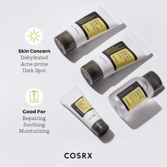 Cosrx All About Snail Kit (4pcs) مجموعة كوسركس الشاملة عن الحلزون - Princess Cosmetics Qatar