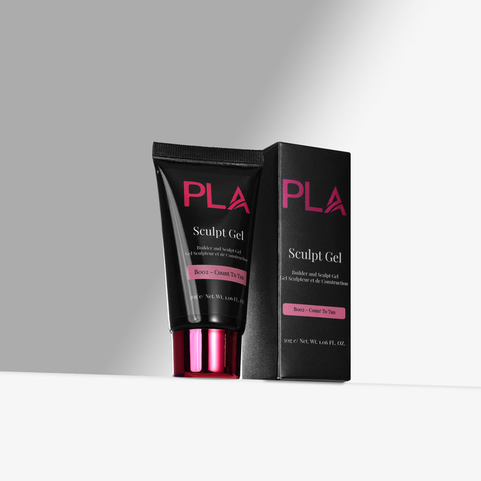 PLA Sculpt Gel black tube and box on a gray background