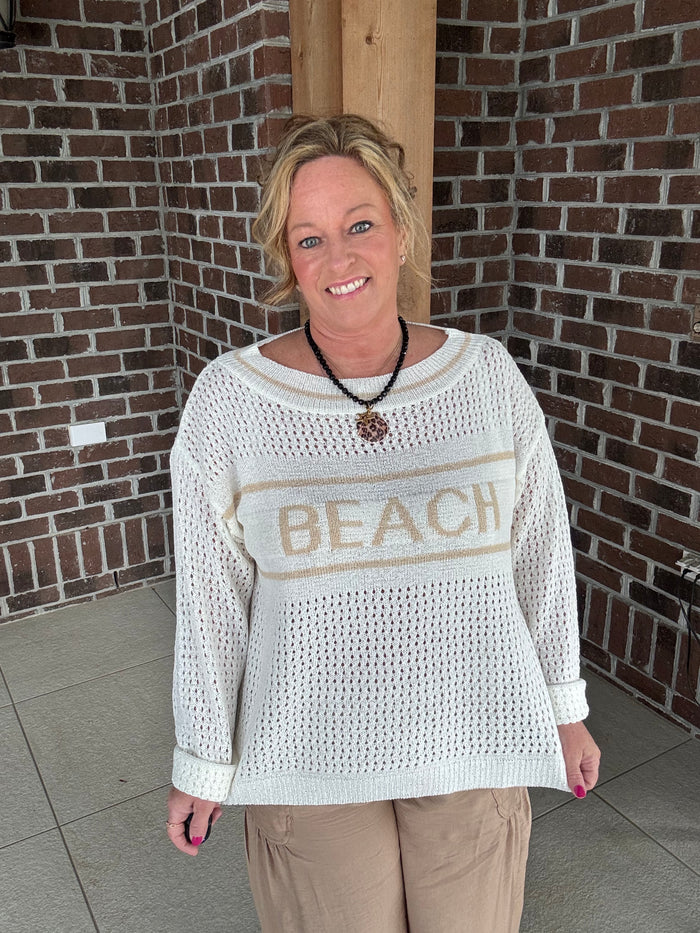 Cozy Co. Open Knit Beach Sweater