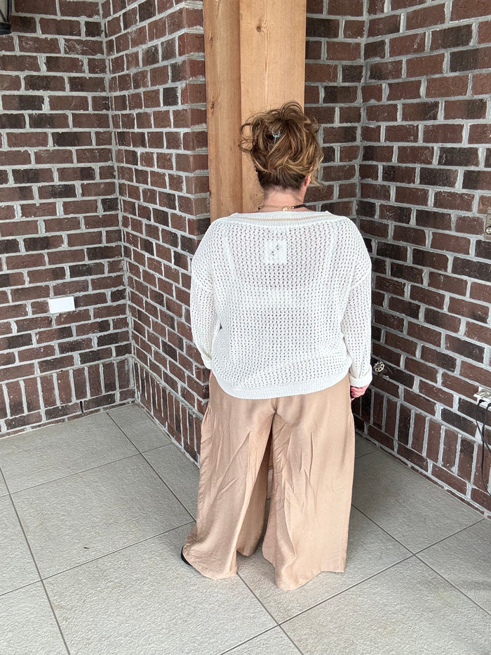 Cozy Co. Open Knit Beach Sweater