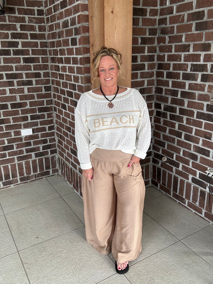 Cozy Co. Open Knit Beach Sweater