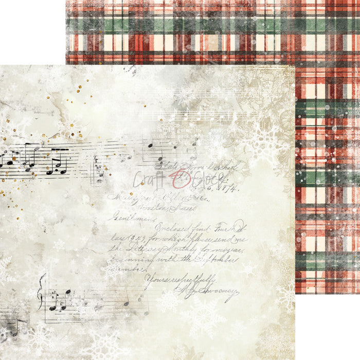 Craft O'Clock - 8X8 Basics Paper Pad - Oh Christmas Night. Available at Embellish Away located in Bowmanville Ontario Canada.