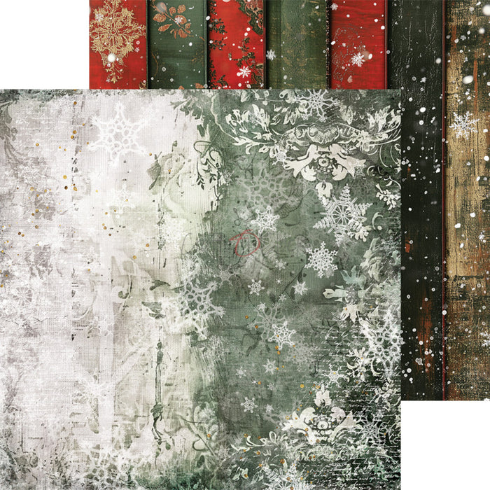 Craft O'Clock - 8X8 Basics Paper Pad - Oh Christmas Night. Available at Embellish Away located in Bowmanville Ontario Canada.