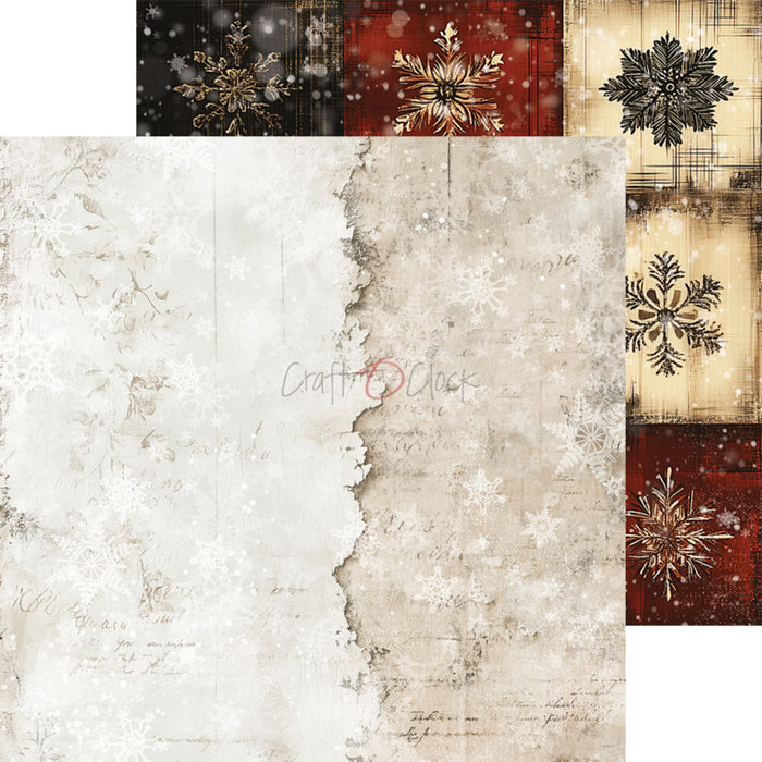 Craft O'Clock - 8X8 Basics Paper Pad - Oh Christmas Night. Available at Embellish Away located in Bowmanville Ontario Canada.