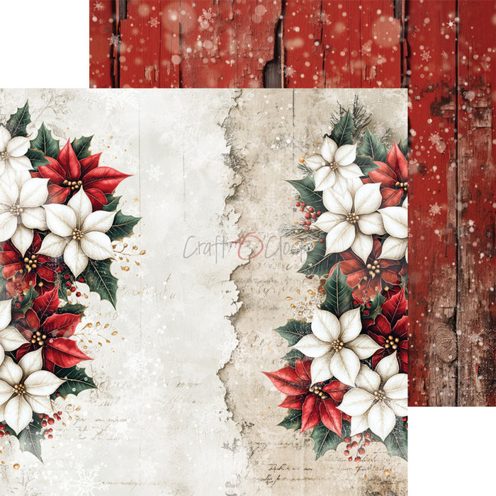 Craft O'Clock - 8X8 Paper Pad - Oh Christmas Night. Available at Embellish Away located in Bowmanville Ontario Canada.