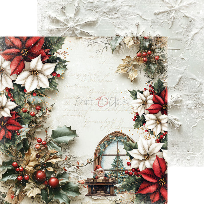 Craft O'Clock - 8X8 Paper Pad - Oh Christmas Night. Available at Embellish Away located in Bowmanville Ontario Canada.