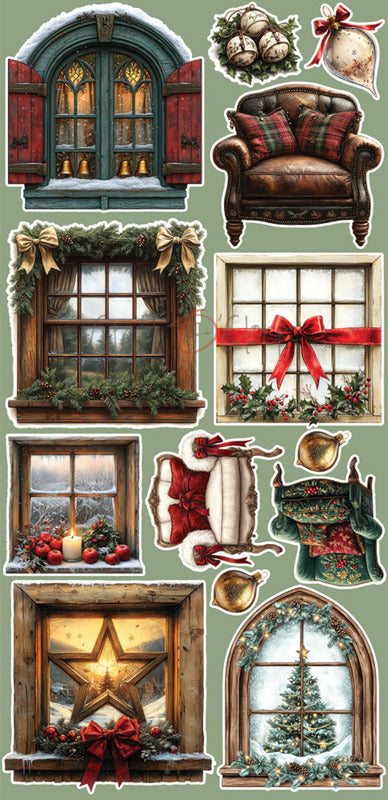 Craft O'Clock - Extras Set - Oh Christmas Night - Mix. Available at Embellish Away located in Bowmanville Ontario Canada.