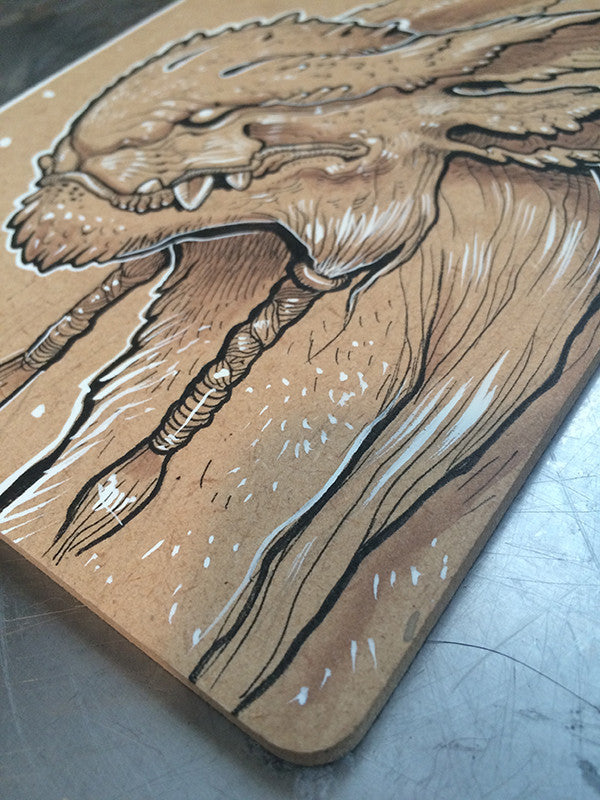 CREATURE INK DRAWING- BUNNY MONSTER