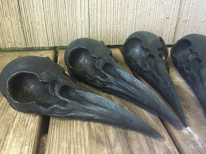 CROW SKULL SCONCE LIGHT- AMBER OR PURPLE