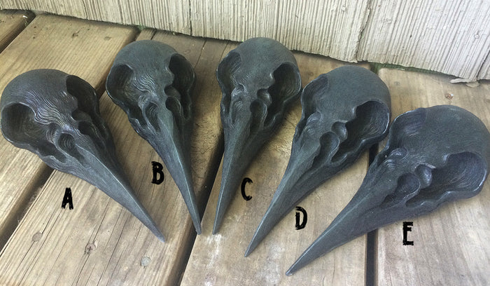 CROW SKULL SCONCE LIGHT- AMBER OR PURPLE