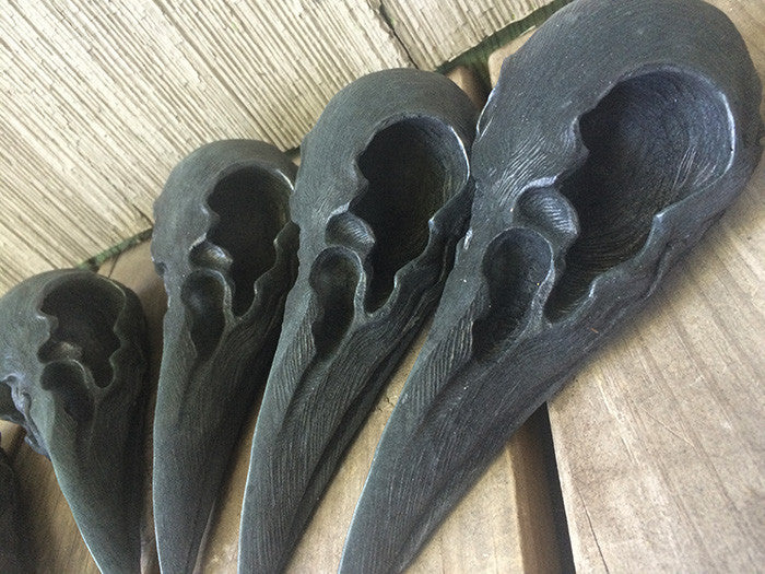 CROW SKULL SCONCE LIGHT- AMBER OR PURPLE
