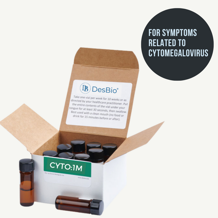 CYTO:1M (formerly Cytomegalovirus Series Therapy 1M) by DesBio for the temporary relief of symptoms related to Cytomegalovirus