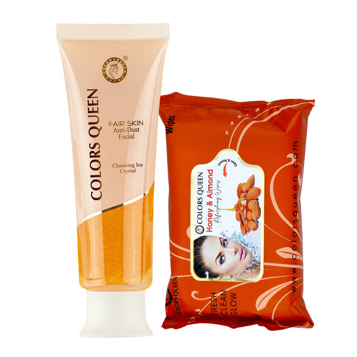 Deep Cleansing Anti-Dust Facial Cleanser & Wet Wipes Combo Set