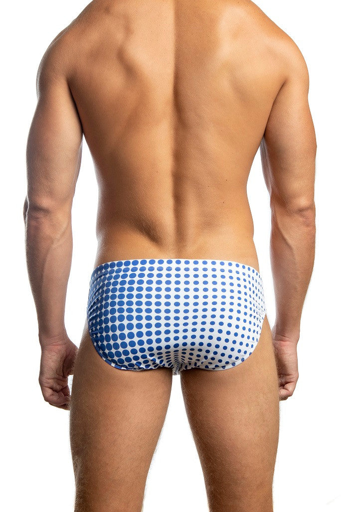 Jack Adams USA Dot Matrix 1" Swim Racer in royal - premium,  fashionable and fun swimsuits, swim briefs, swim trunks and swim bikinis