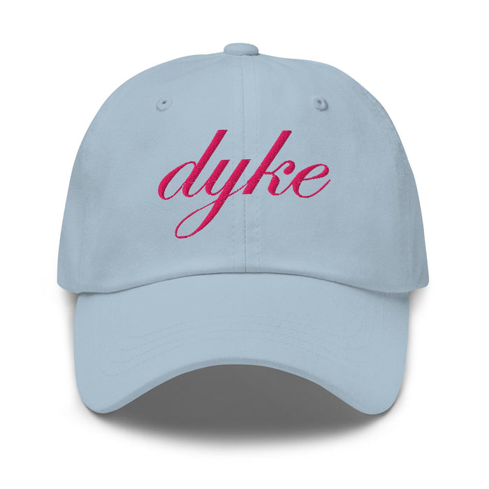 dyke twill dad hat light blue