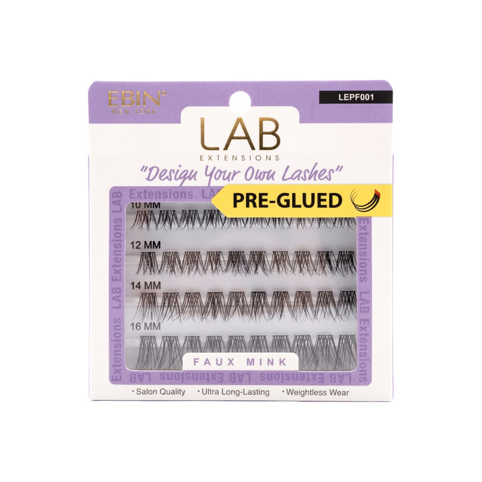 EBIN Lab Extensions Pre-Glued Cluster Lashes [Faux Mink] #LEPF001