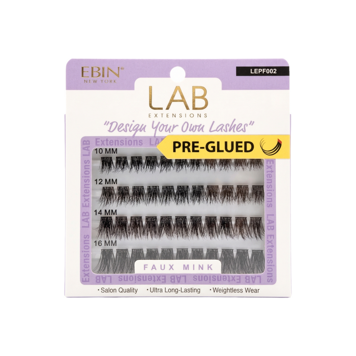 EBIN Lab Extensions Pre-Glued Cluster Lashes [Faux Mink] #LEPF002