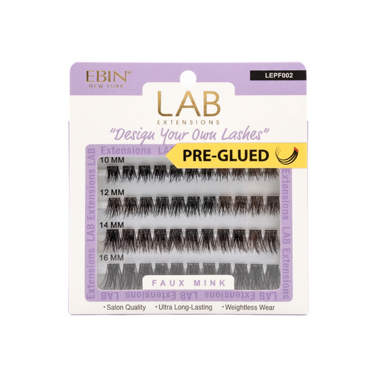 EBIN Lab Extensions Pre-Glued Cluster Lashes [Faux Mink] #LEPF002