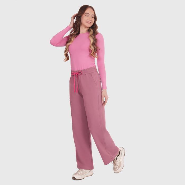 Elan High Waisted Wide-Leg Scrub Pant