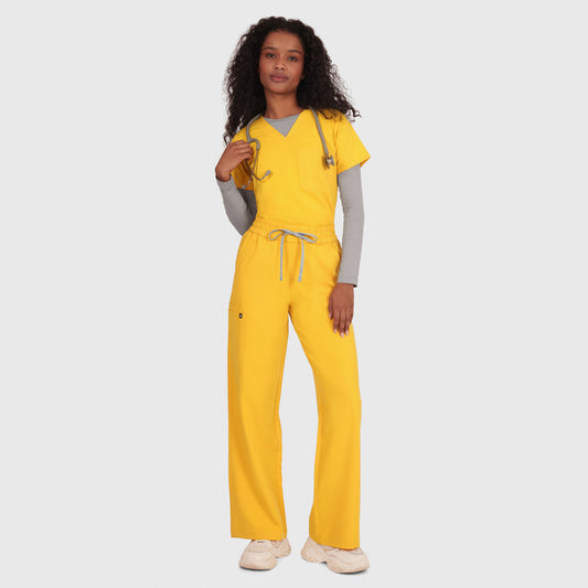 Elan High Waisted Wide-Leg Scrub Pant