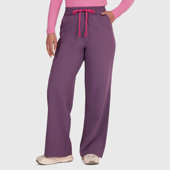 Elan High Waisted Wide-Leg Scrub Pant