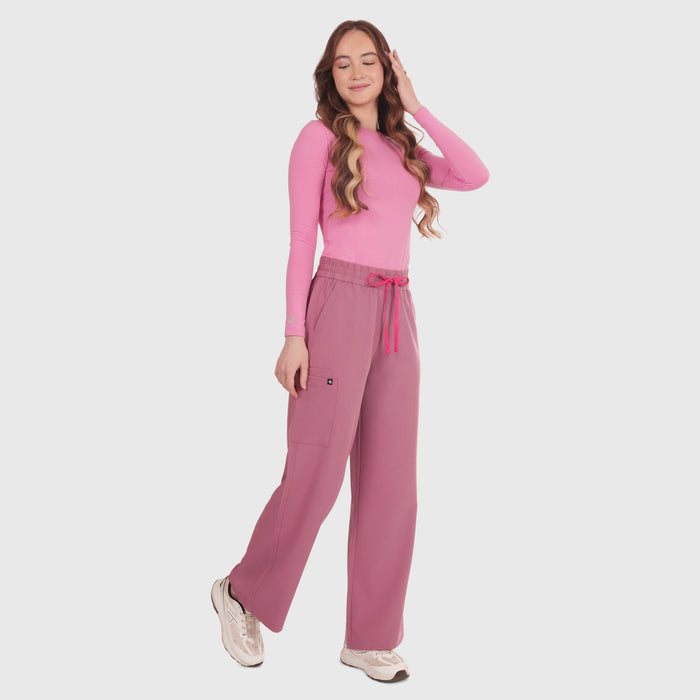 Elan High Waisted Wide-Leg Scrub Pant