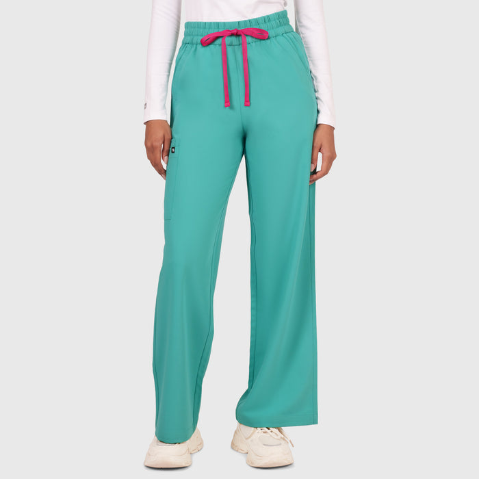 Elan High Waisted Wide-Leg Scrub Pant