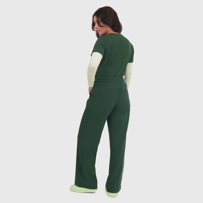 Elan High Waisted Wide-Leg Scrub Pant