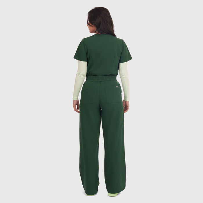 Elan High Waisted Wide-Leg Scrub Pant
