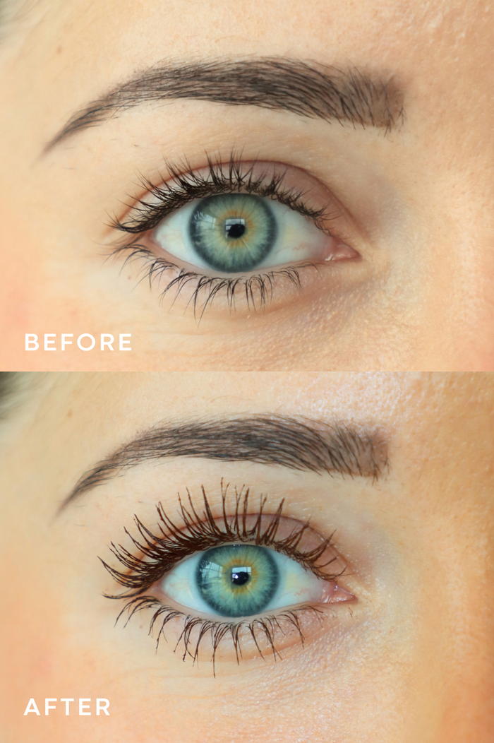 bailey: espresso mascara before & after