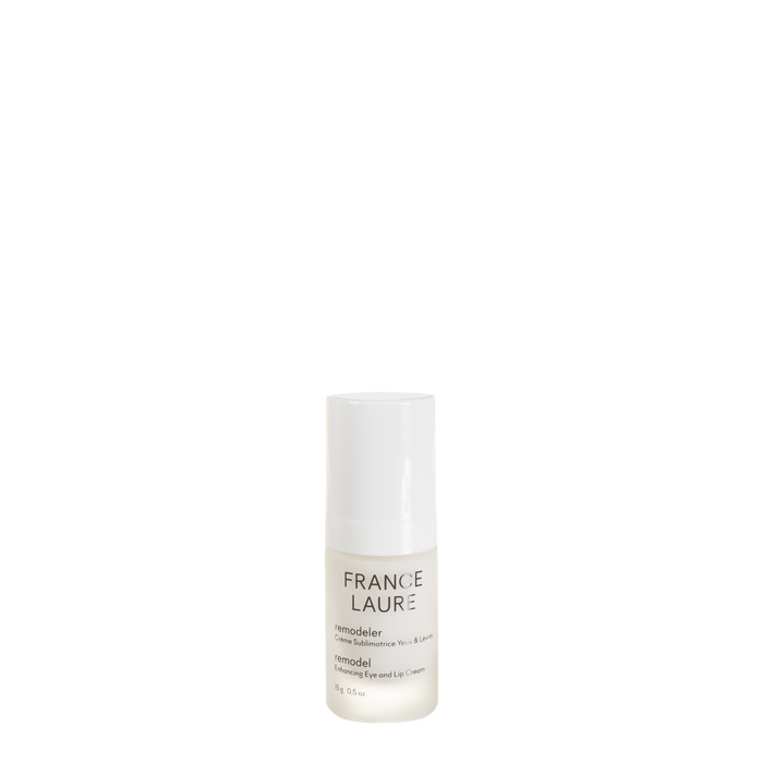 France Laure Remodel Enhancing Eye and Lip Cream in sleek white bottle, 15g facial skincare for delicate areas