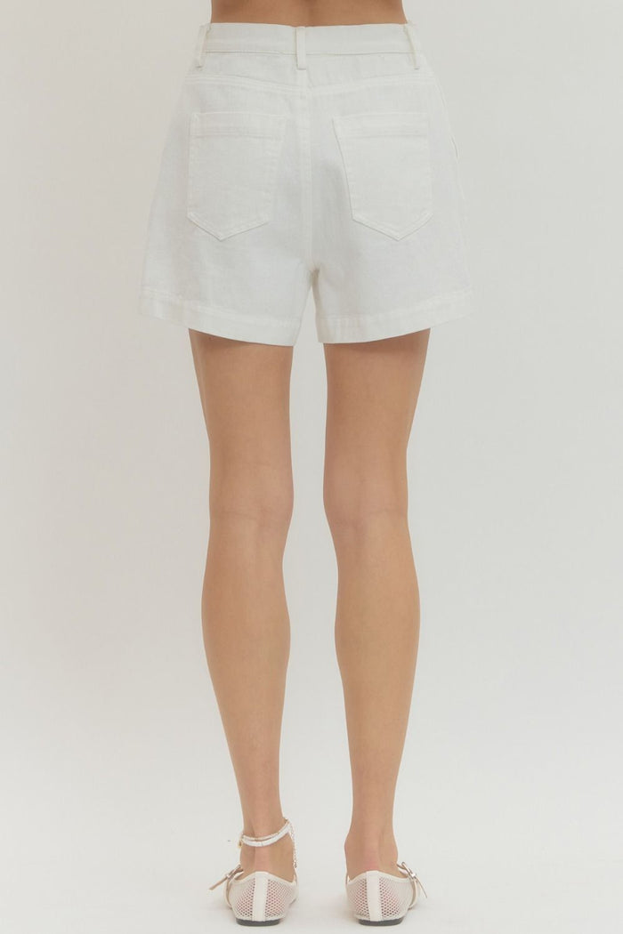 Entro Solid Woven Shorts