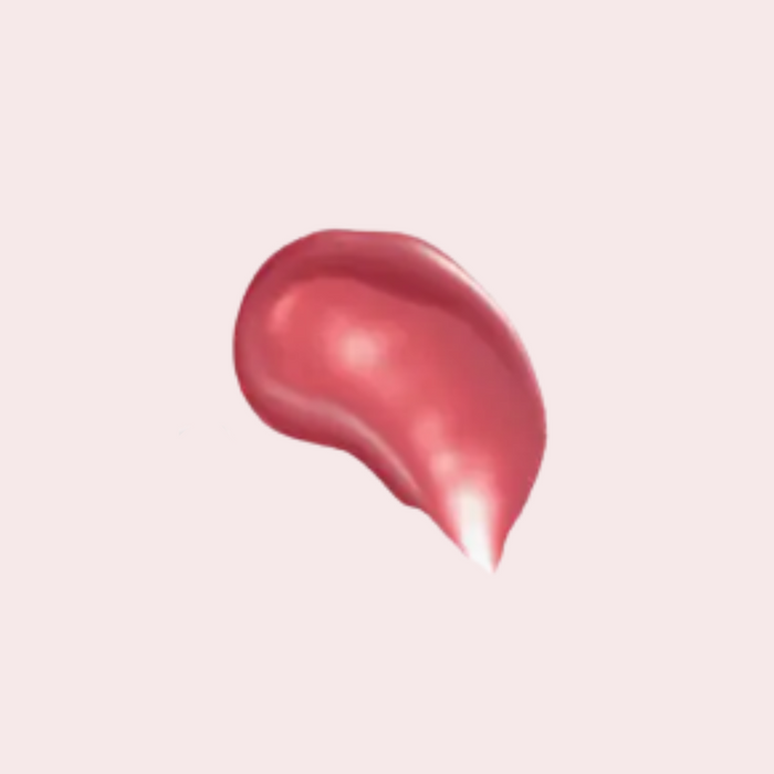 Swatch of Pink Lipps Everlasting Liquid Blush ‘Rare’ (mauve shade) on light to medium to deep skin tone
