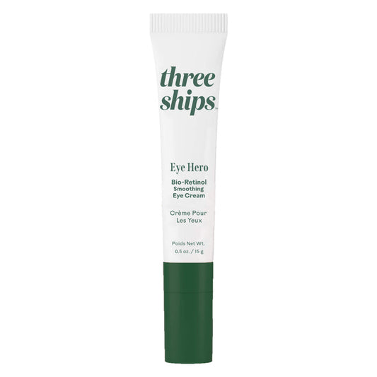 Tube of Three Ships Eye Hero Bio-Retinol Smoothing Eye Cream 15g