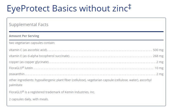Eye Protect Basics without zinc by Pure Encapsulations