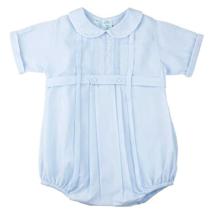 Feltman Blue Belted Button Creeper-Blue