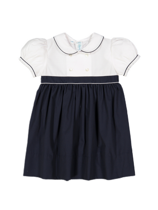 Feltman Double Breasted Dress-Navy