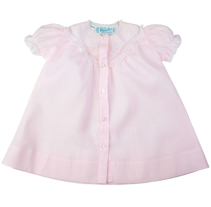 Feltman Pink Lacy Yoke Open Daygown
